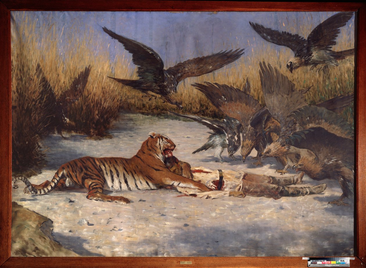 Un devorador de hombres - Pintura de Vasili Vasilyevich Vereshchagin (Vassili Vereshchagin) (1842-1904), óleo sobre lienzo, circa 1870-1880, arte ruso del siglo XIX - Museo de Arte Regional W Wereshchagin, Mykolaiv (Ucrania) de Vasili Vasilievich Vereshchagin