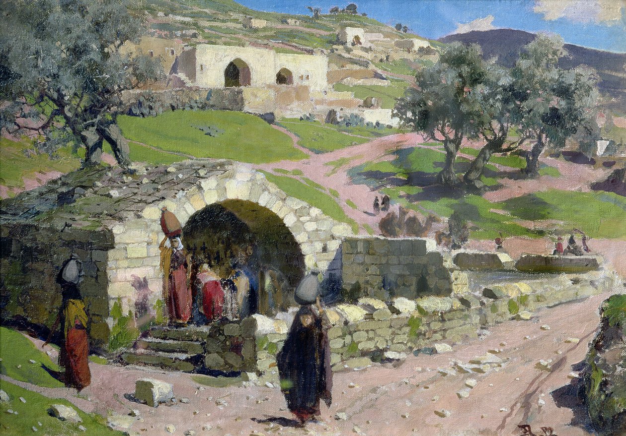 El manantial de la Virgen en Nazaret de Vasilij Dmitrievich Polenov