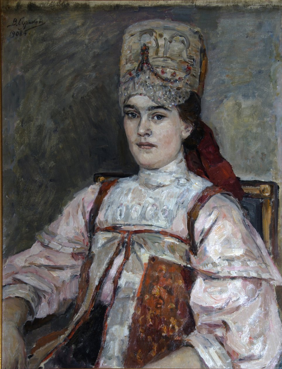 Retrato de Natalia Fyodorovna Matveyeva de Vasilij Ivanovic Surikov