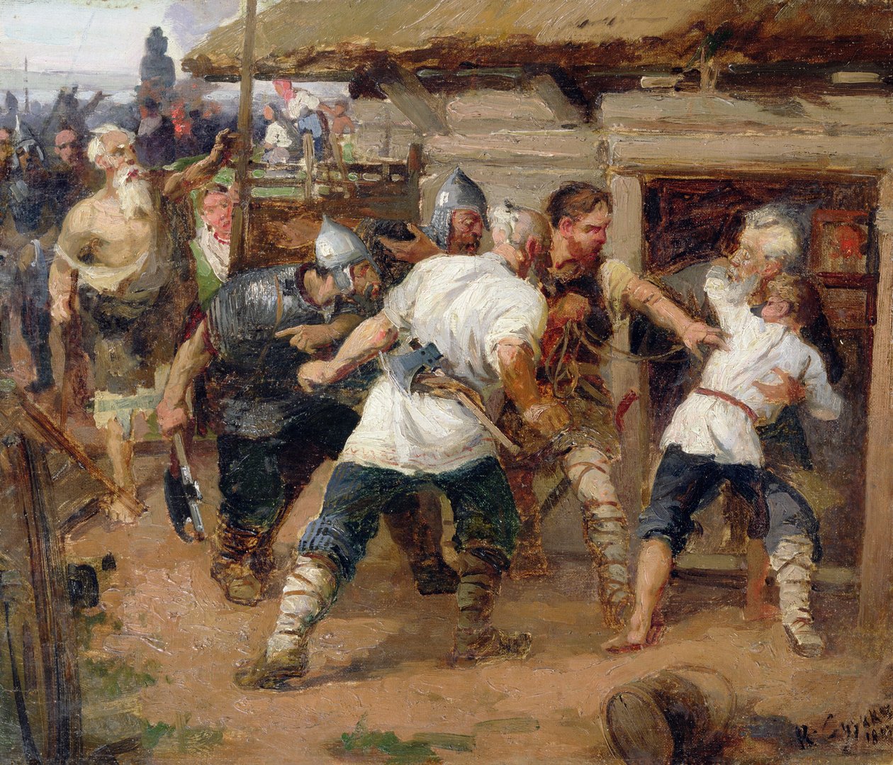 Los paganos mataron a los primeros cristianos de la Rus de Kiev de Vasilij Ivanovic Surikov