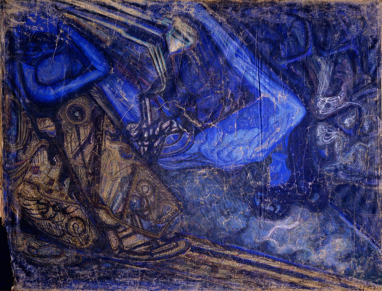 Lamentando la muerte de Michail Vrubel, 1910-1911 de Vasily Ivanovich Denisov
