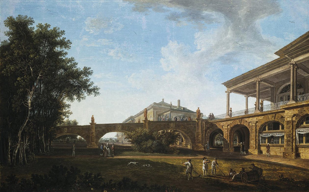 Rampa de la Galería Cameron en el Parque de Tsárskoye Seló de Vasily Petrovich Petrov
