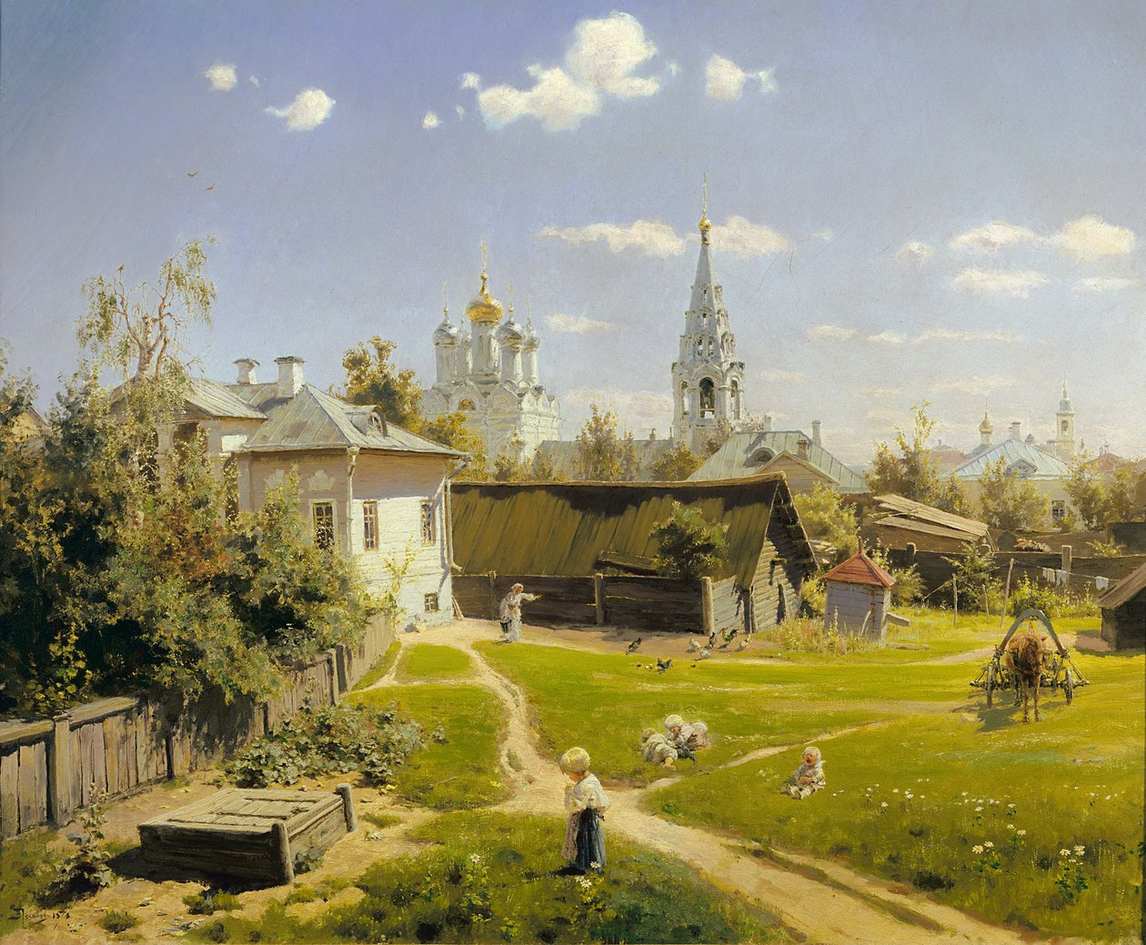 Patio de Moscú de Vasily Polenov