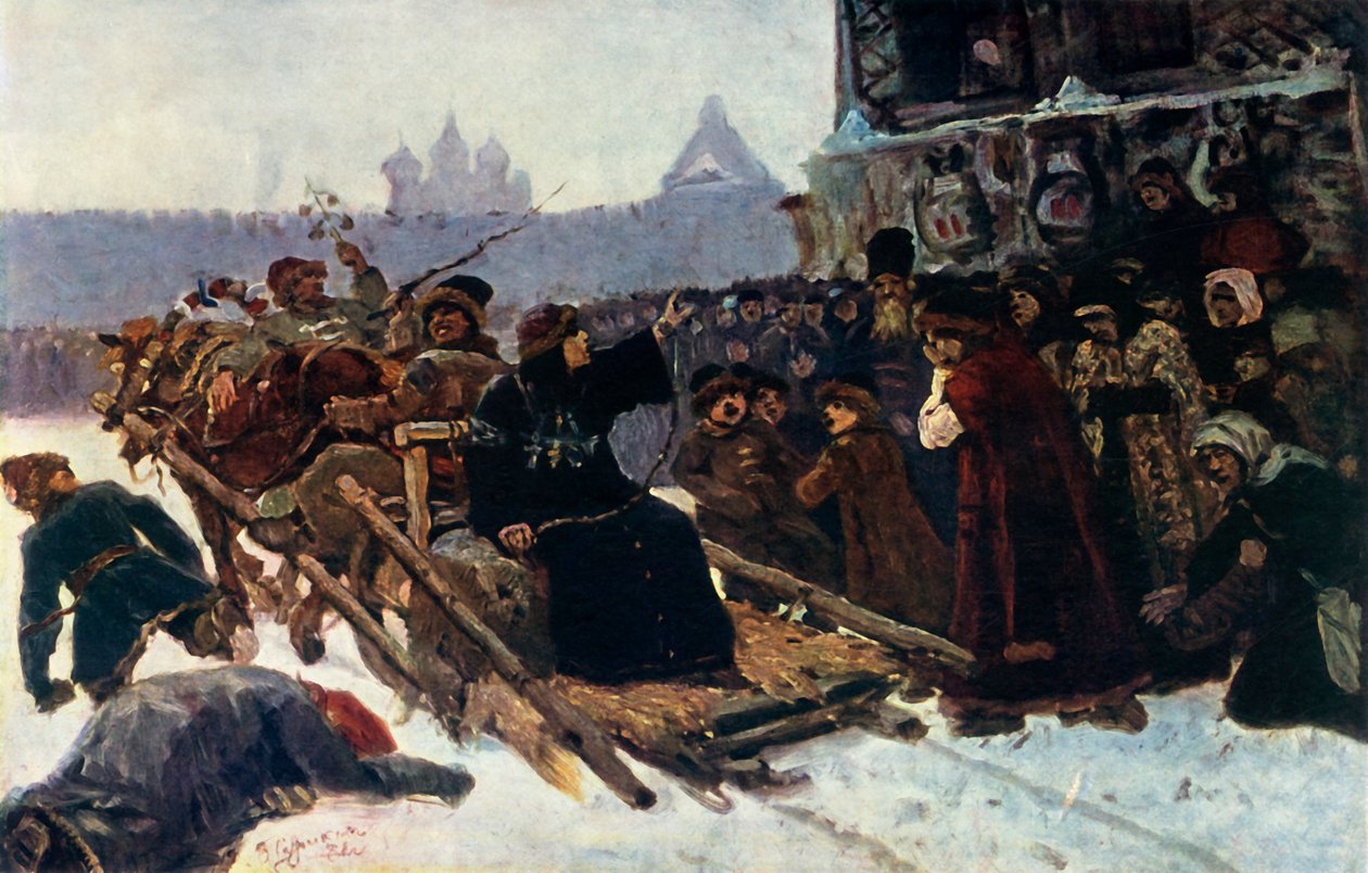 El boyardo Morozova, un estudio, 1881, 1965 de Vasily Surikov