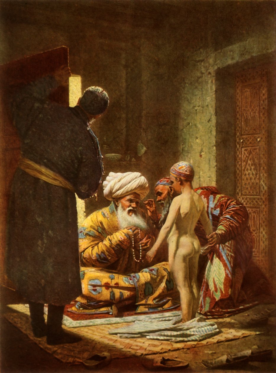 La venta de un joven siervo, 1872, 1965 de Vasily Vereshchagin