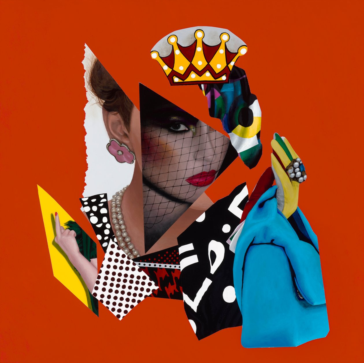 Un poco de reina del drama, 2019 (Acrílico sobre madera) de Vaskeen Vaskeen