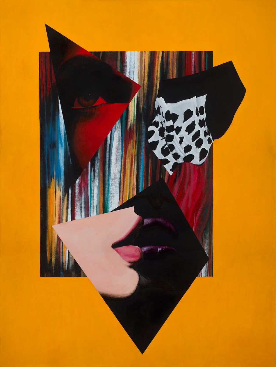 Open Virtue, 2014 (acrílico, lápiz sobre lienzo) de Vaskeen Vaskeen