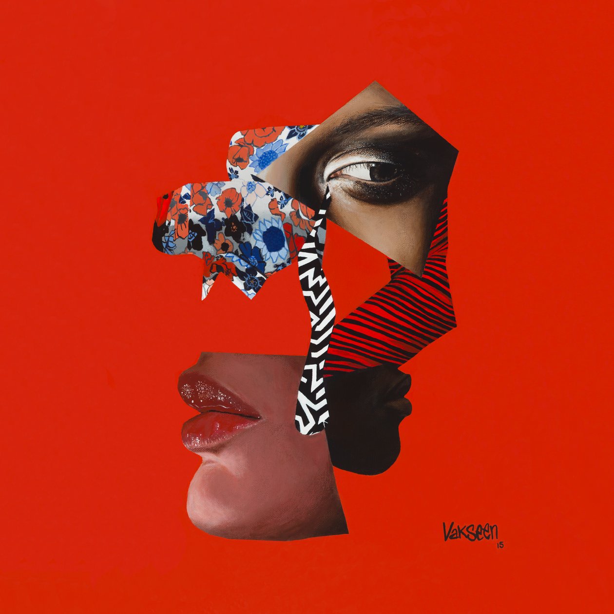 Sueños de avestruz, 2015 (acrílico sobre lienzo) de Vaskeen Vaskeen