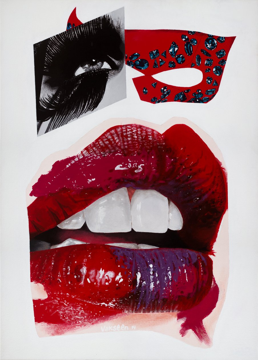 Cinta en sus ojos, 2014 (acrílico) de Vaskeen Vaskeen