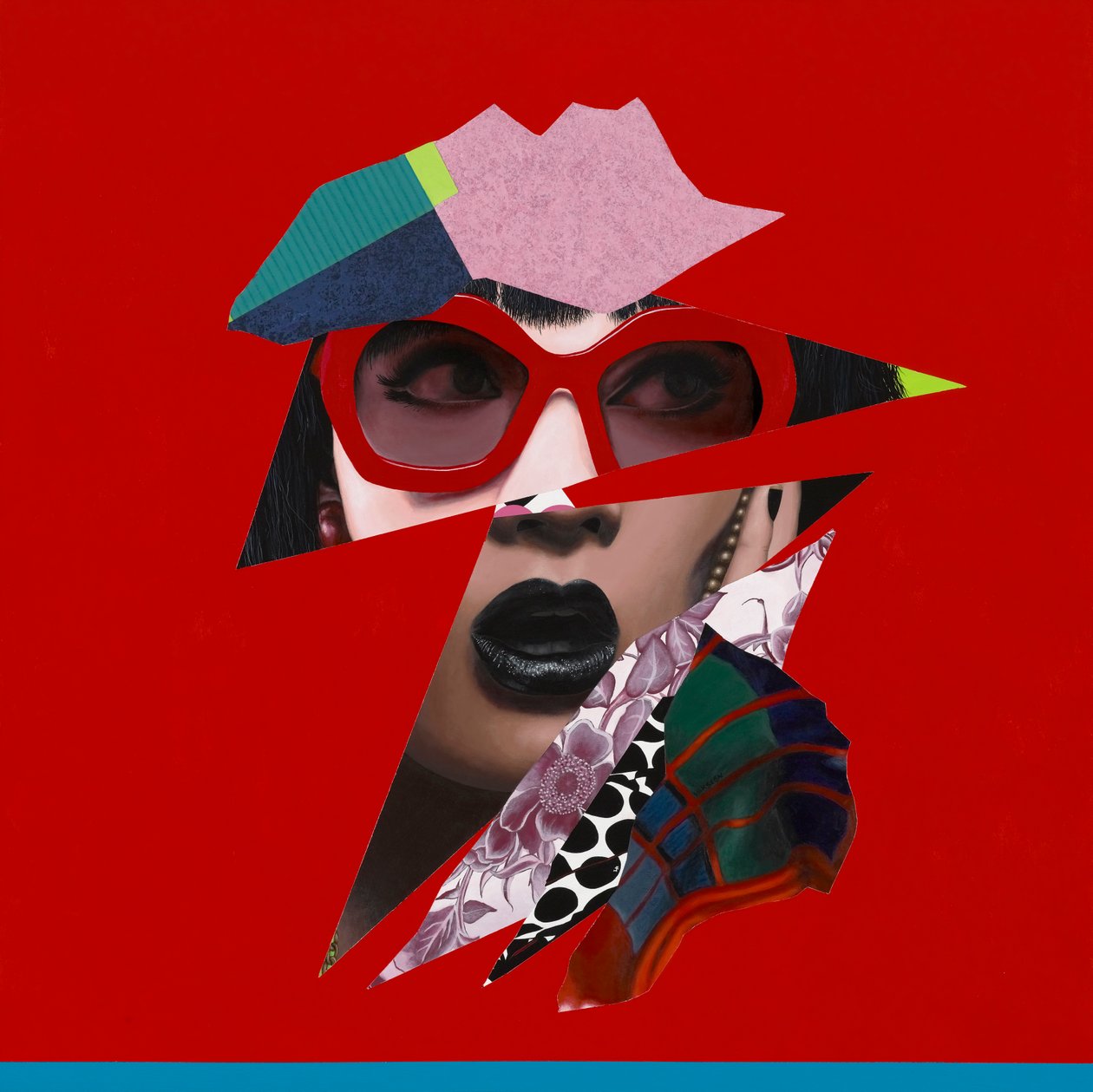 Starstruck (Un momento de locura en Rodeo), 2017 (Acrílico sobre madera) de Vaskeen Vaskeen