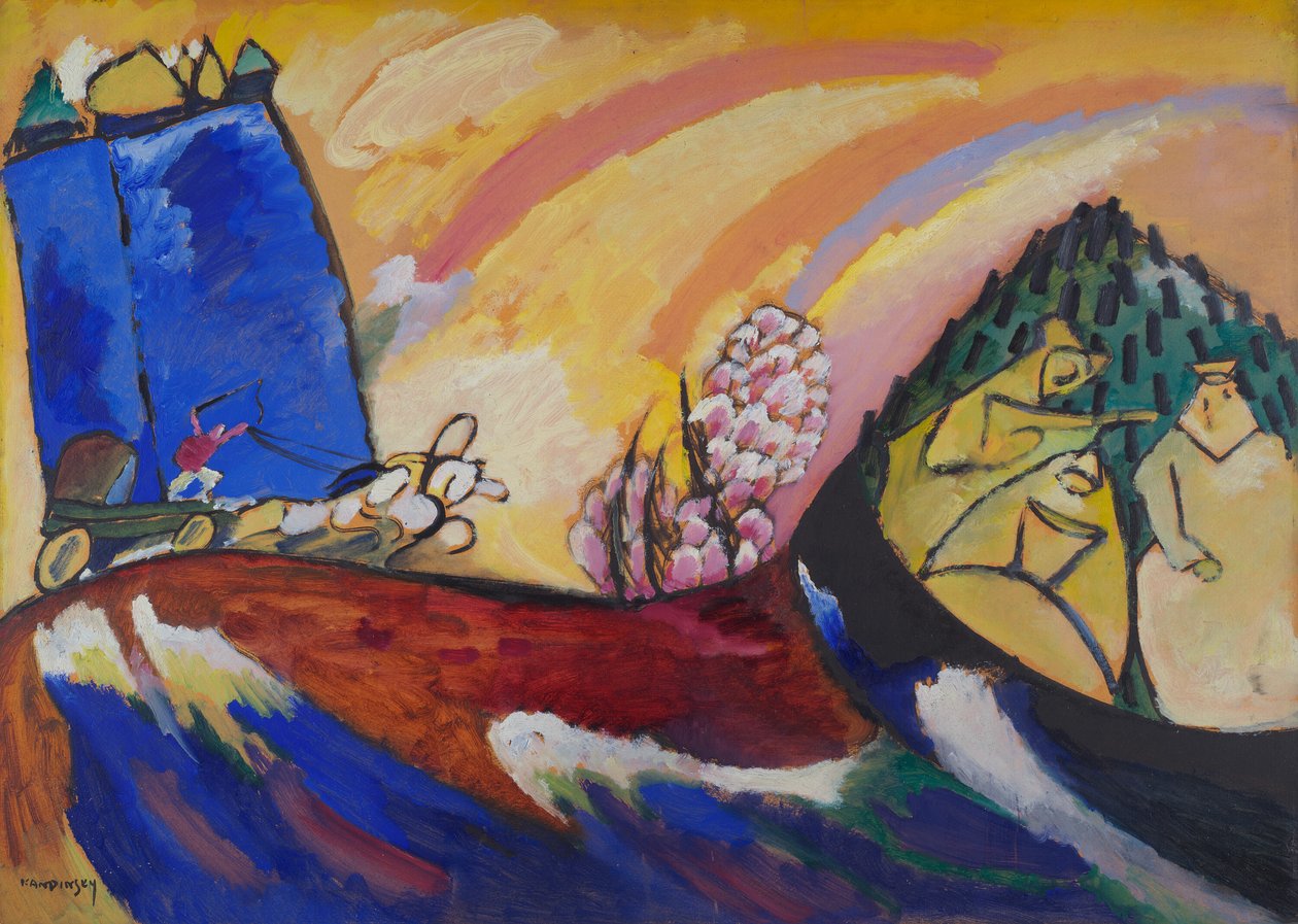 Pintura con Troika, 4036 de Wassily Kandinsky