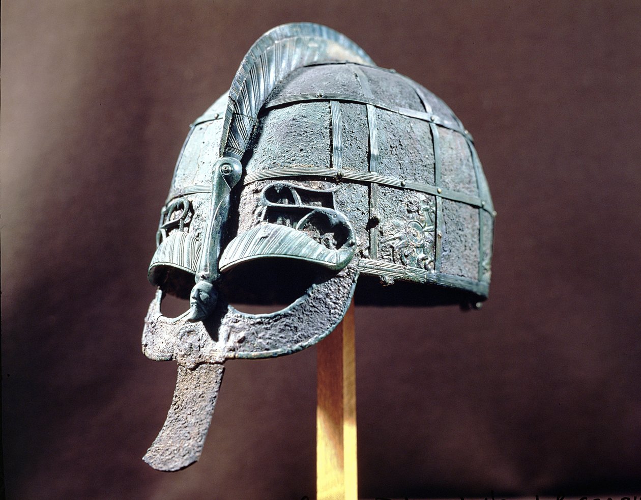 Casco, del Tesoro de Vendel, Uppland, c.600 AD de Vendel Period