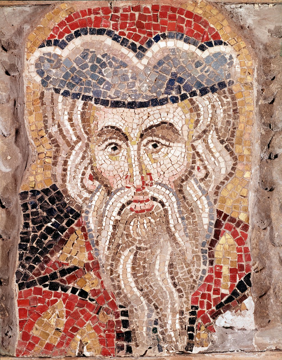 Cabeza de un profeta (detalle de mosaico) de Veneto Byzantine School