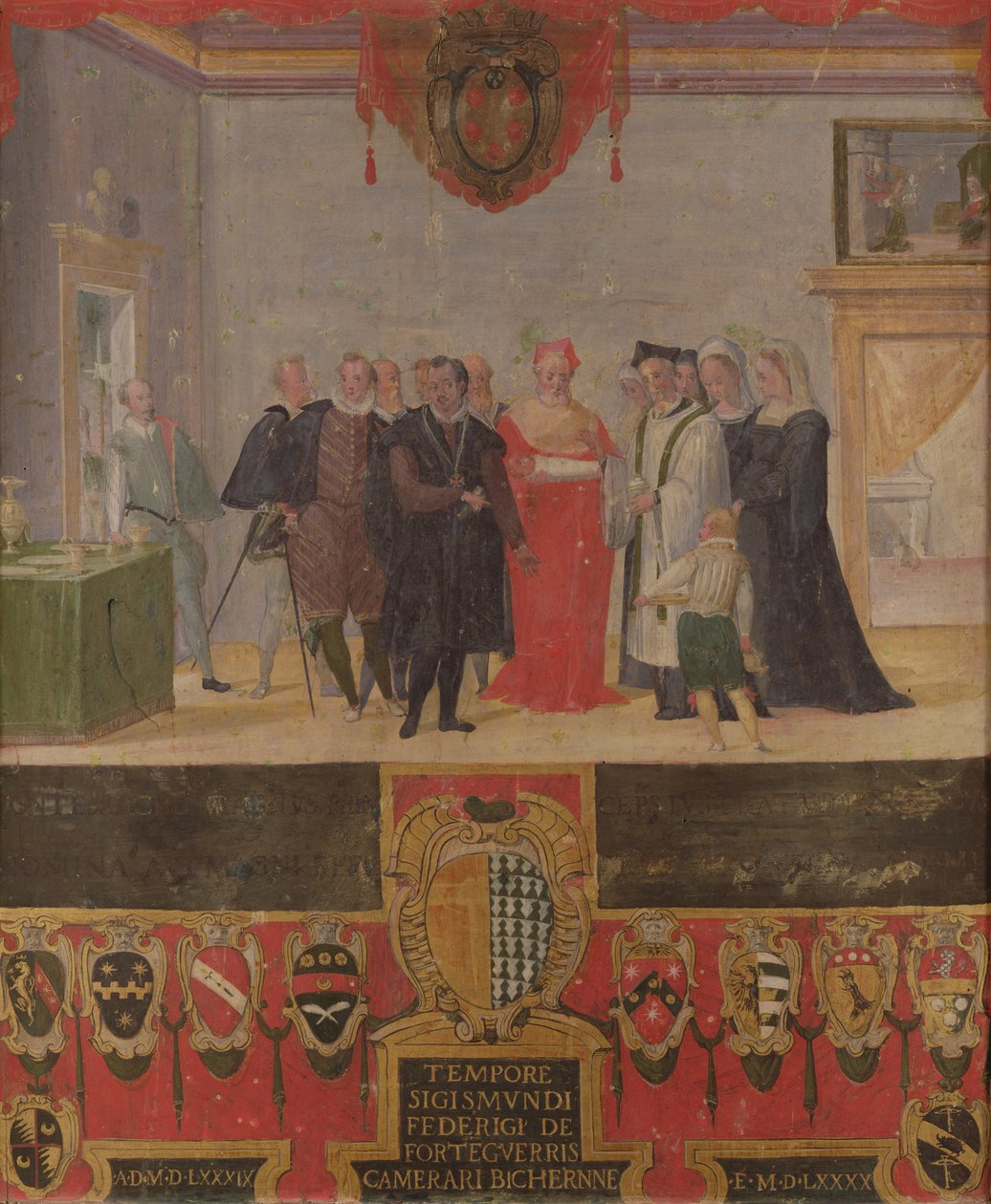 Bautismo de Cosimo II de Medici 1589 de Ventura di Arcangelo Salimbeni