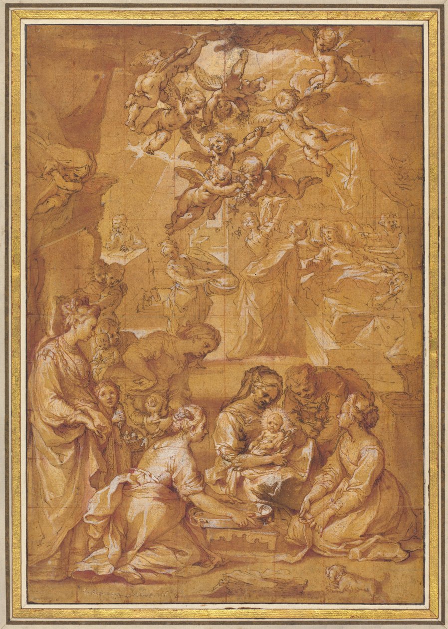 El nacimiento de la Virgen de Ventura Salimbeni