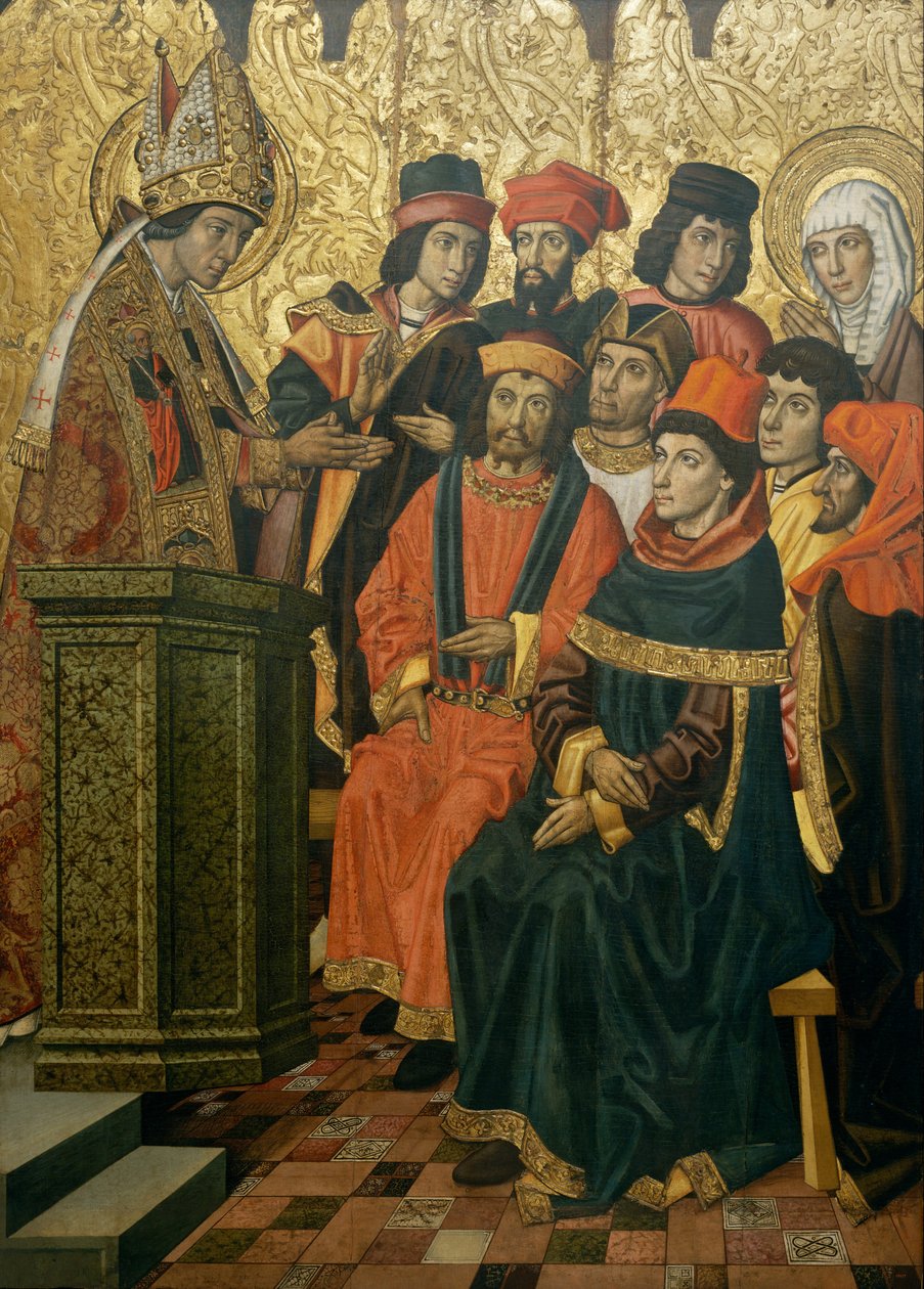 San Agustín y Santa Mónica en un sermón de San Ambrosio de Vergós Group