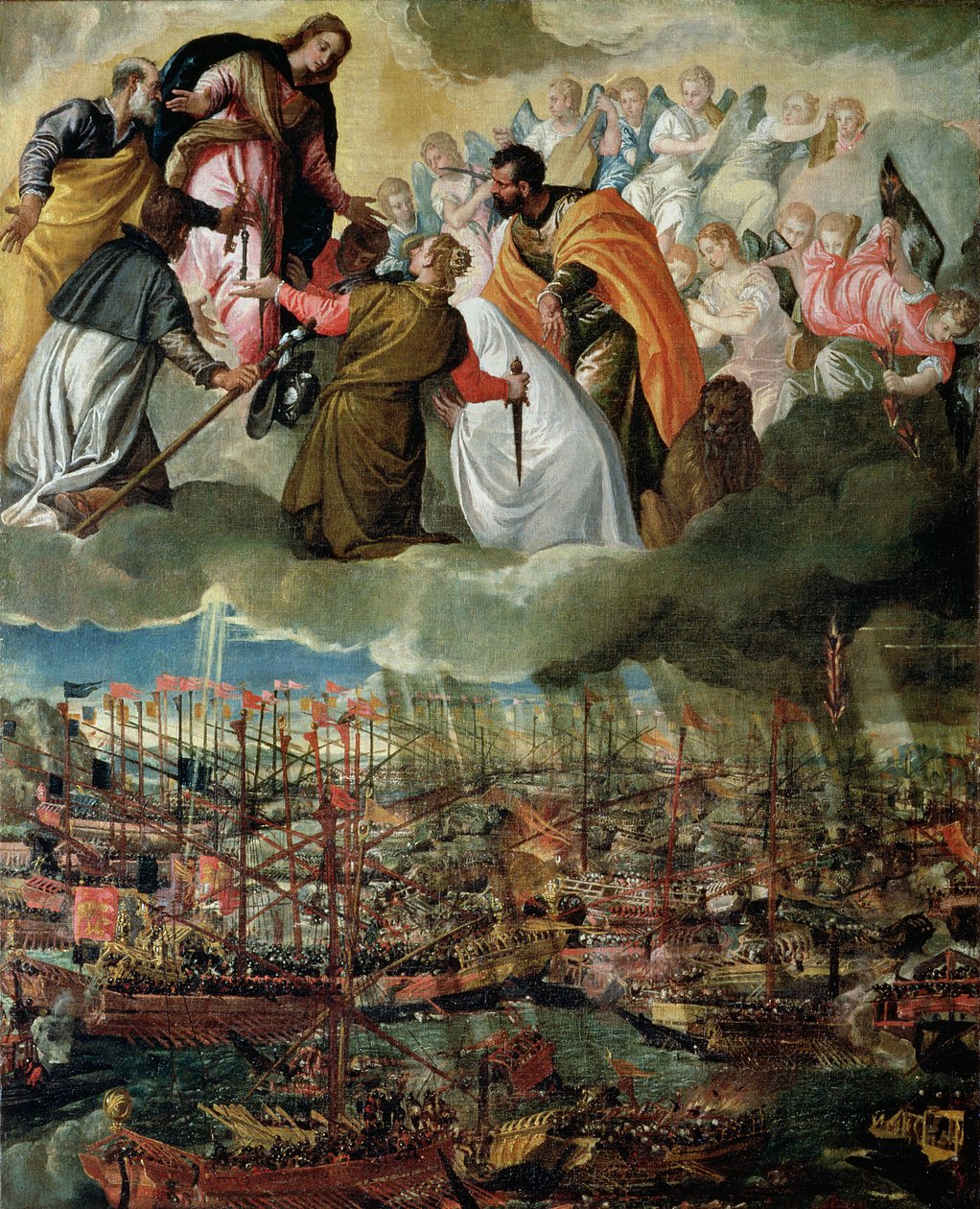 Alegoría de la Batalla de Lepanto, 7 de octubre de 1571 de Paolo Veronese