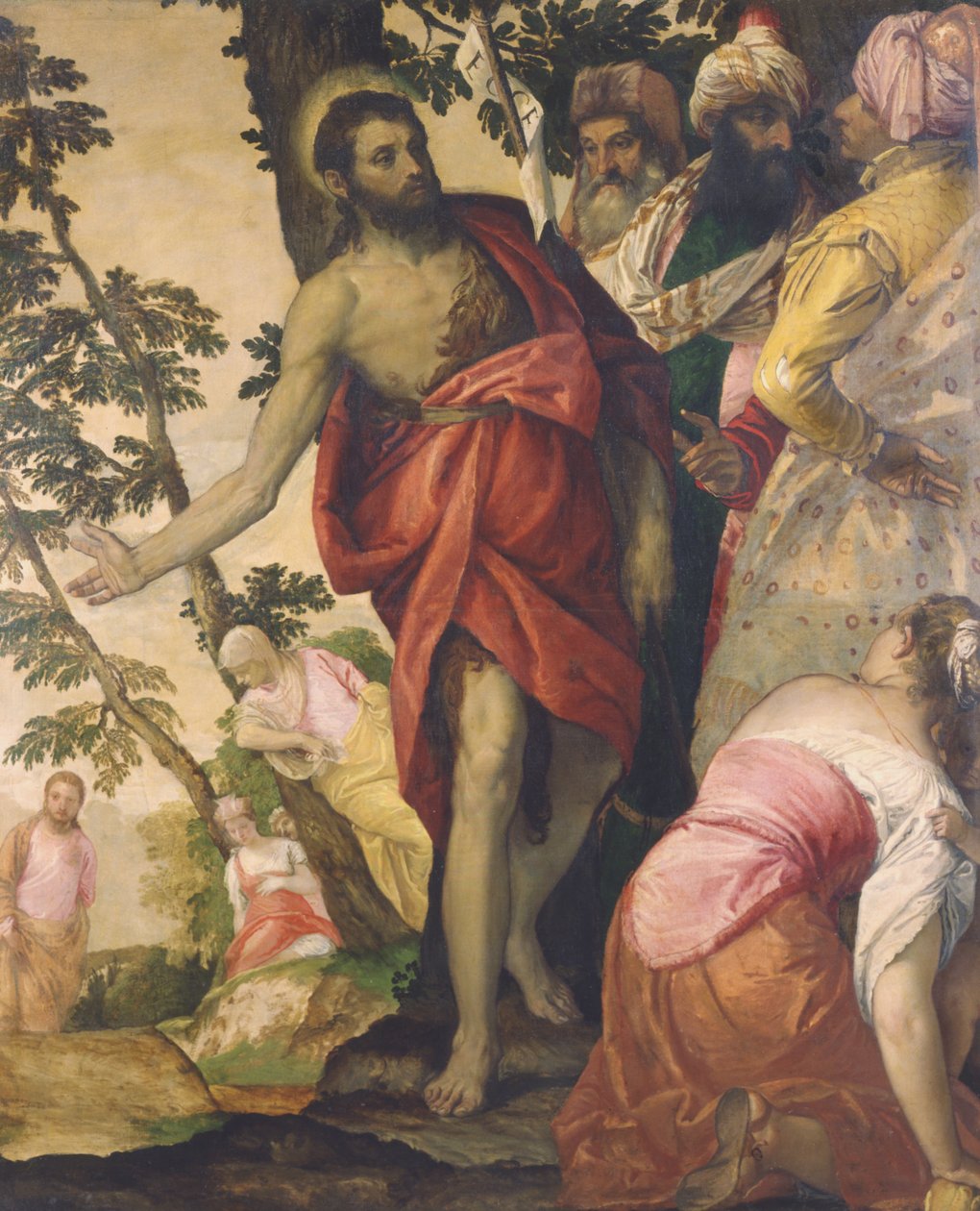 San Juan Bautista predicando de Paolo Veronese