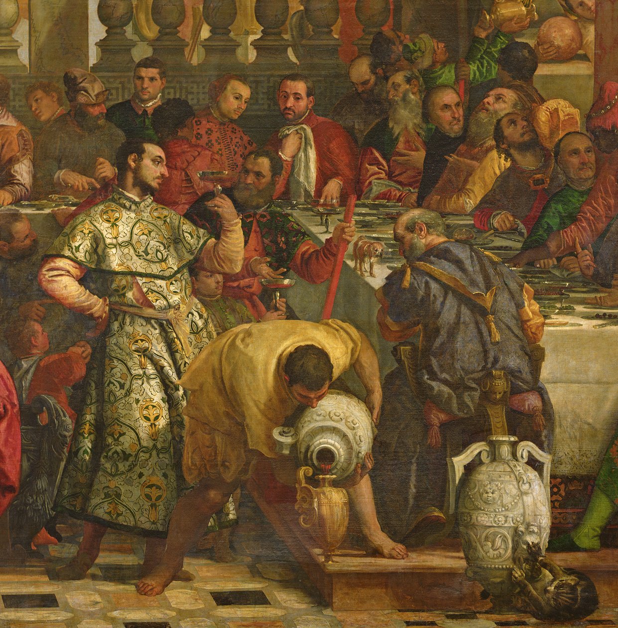 La Fiesta de Bodas en Caná, c.1562 (detalle) de Veronese