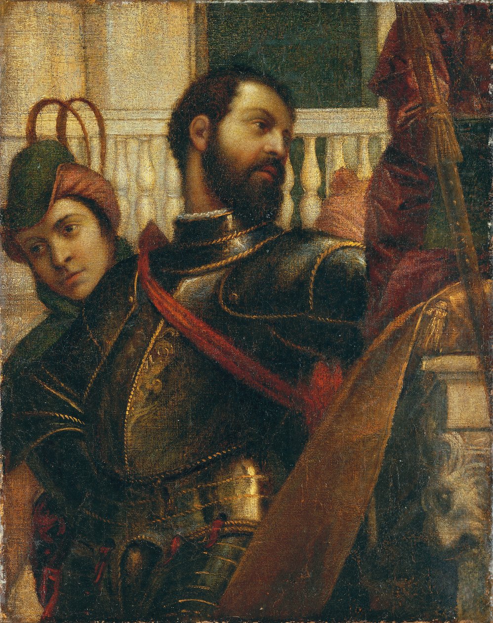 Un caballero y su paje: un fragmento de Veronese