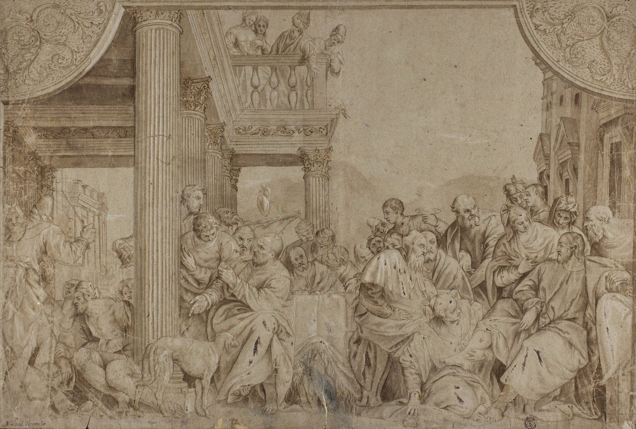 Cristo en la casa de Simón, finales del siglo XVII-principios del siglo XVIII de Veronese