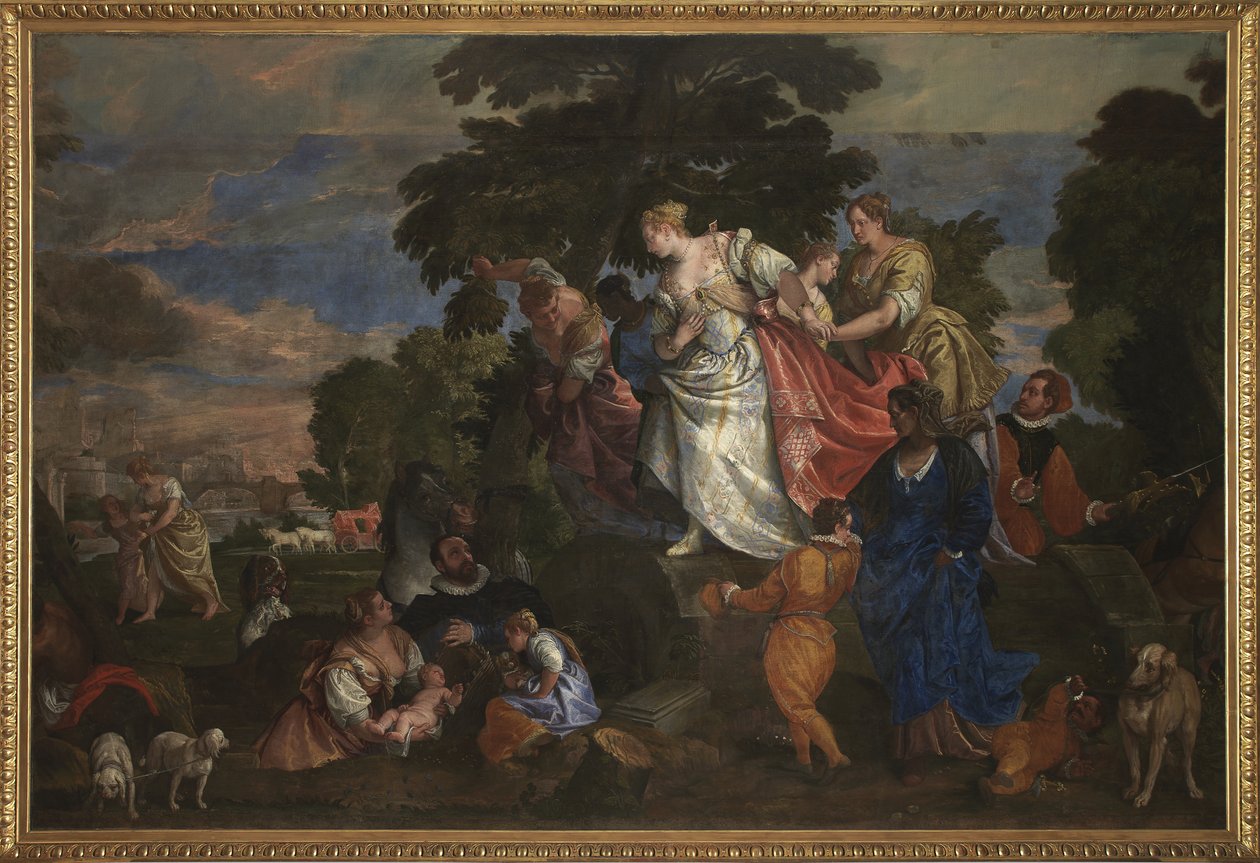 Moisés salvado de las aguas de Veronese