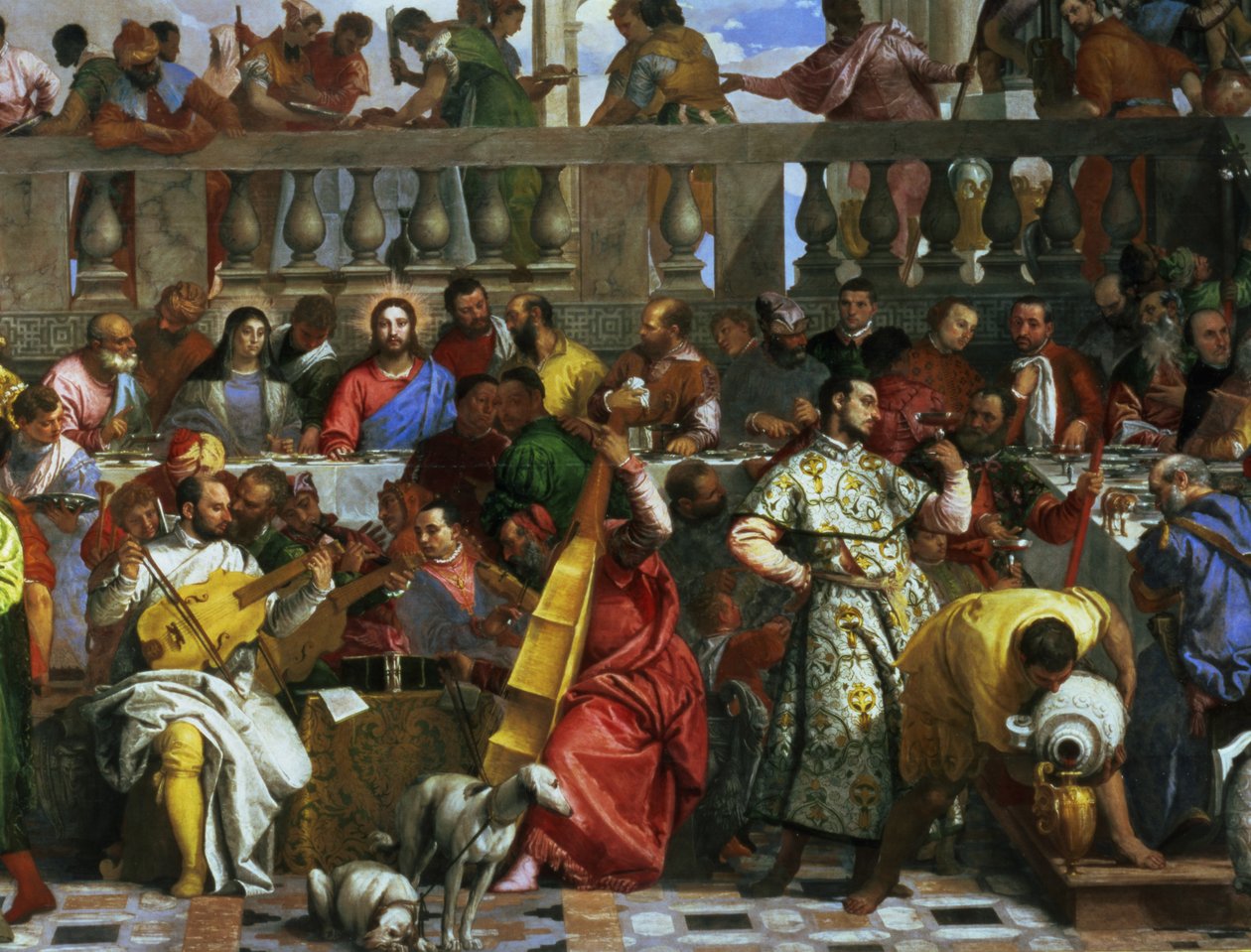 El Banquete de Bodas en Caná (detalle) de Paolo Veronese