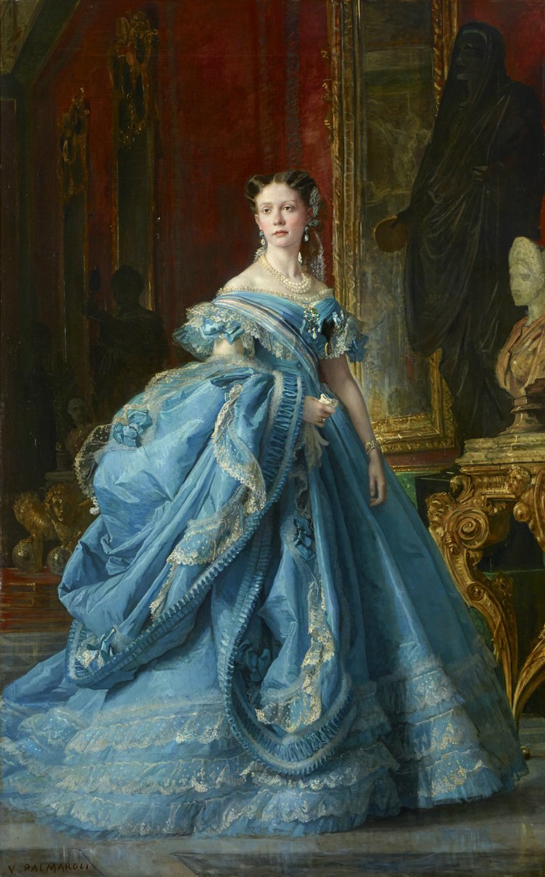 La Infanta Isabel de Borbón y Borbón, hija de Isabel II de Vicente Palmaroli y Gónzalez
