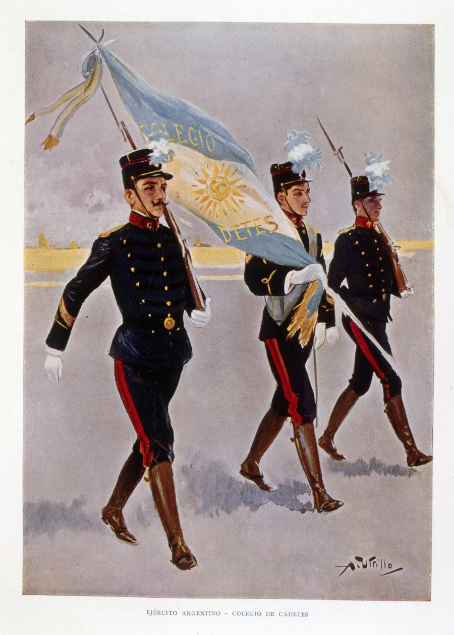 Cadetes del Ejército Argentino en práctica de Vicente Blasco Ibanez