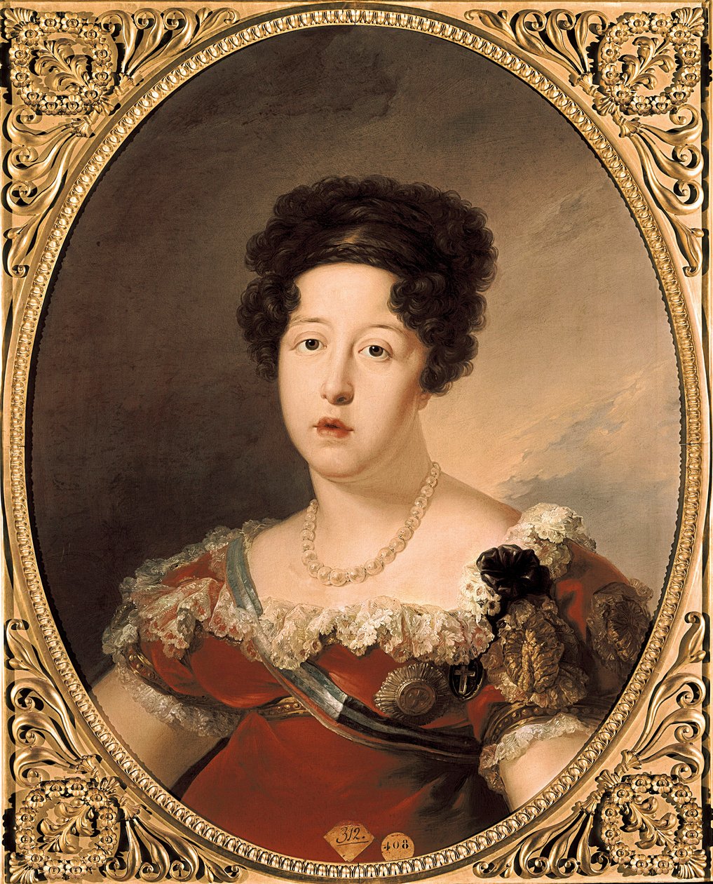 Doña María Isabel de Braganza. Retrato de María Isabel de Portugal (o María Isabel de Braganza) de Vicente Lopez y Portana