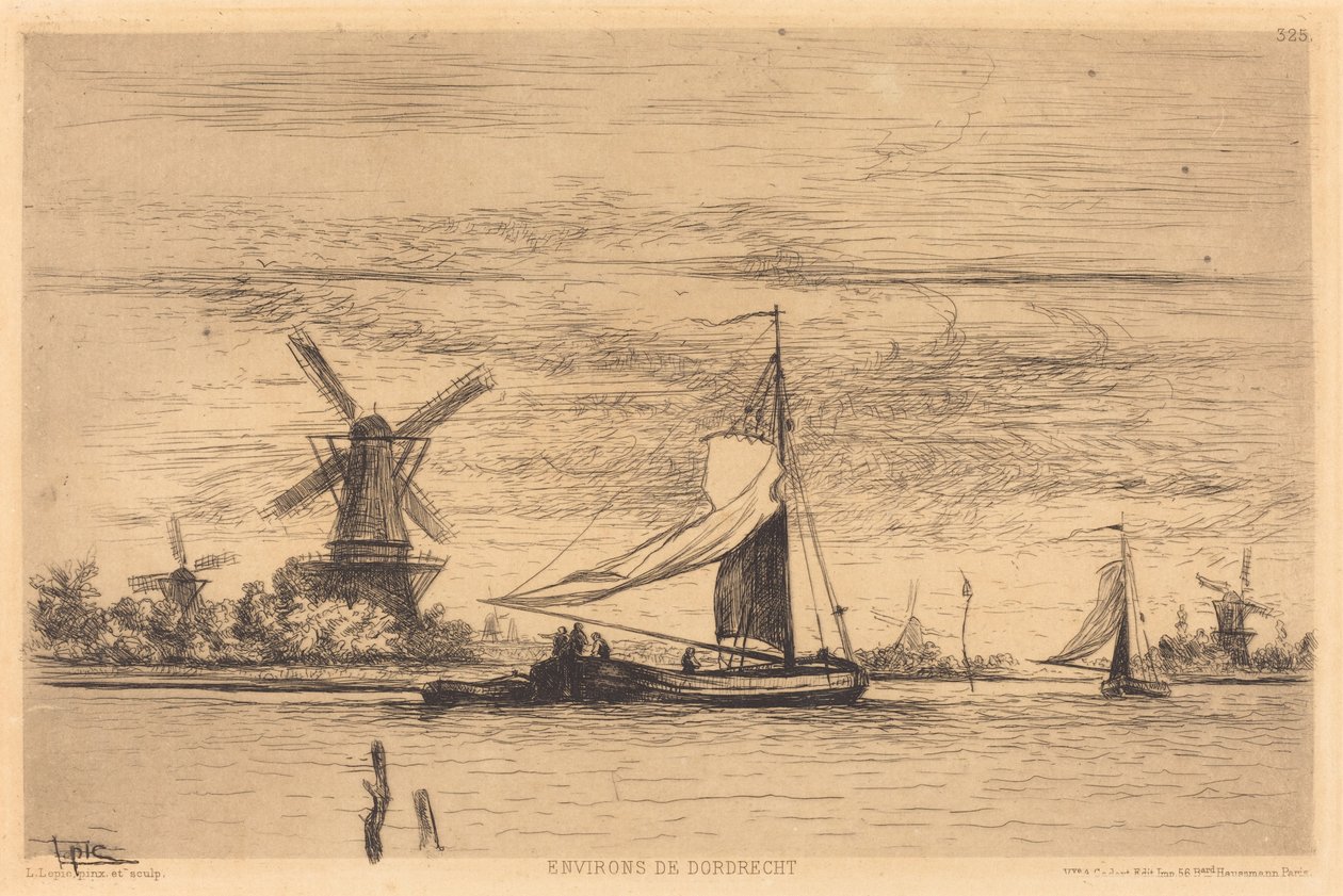 Alrededores de Dordrecht de Vicomte Ludovic Lepic