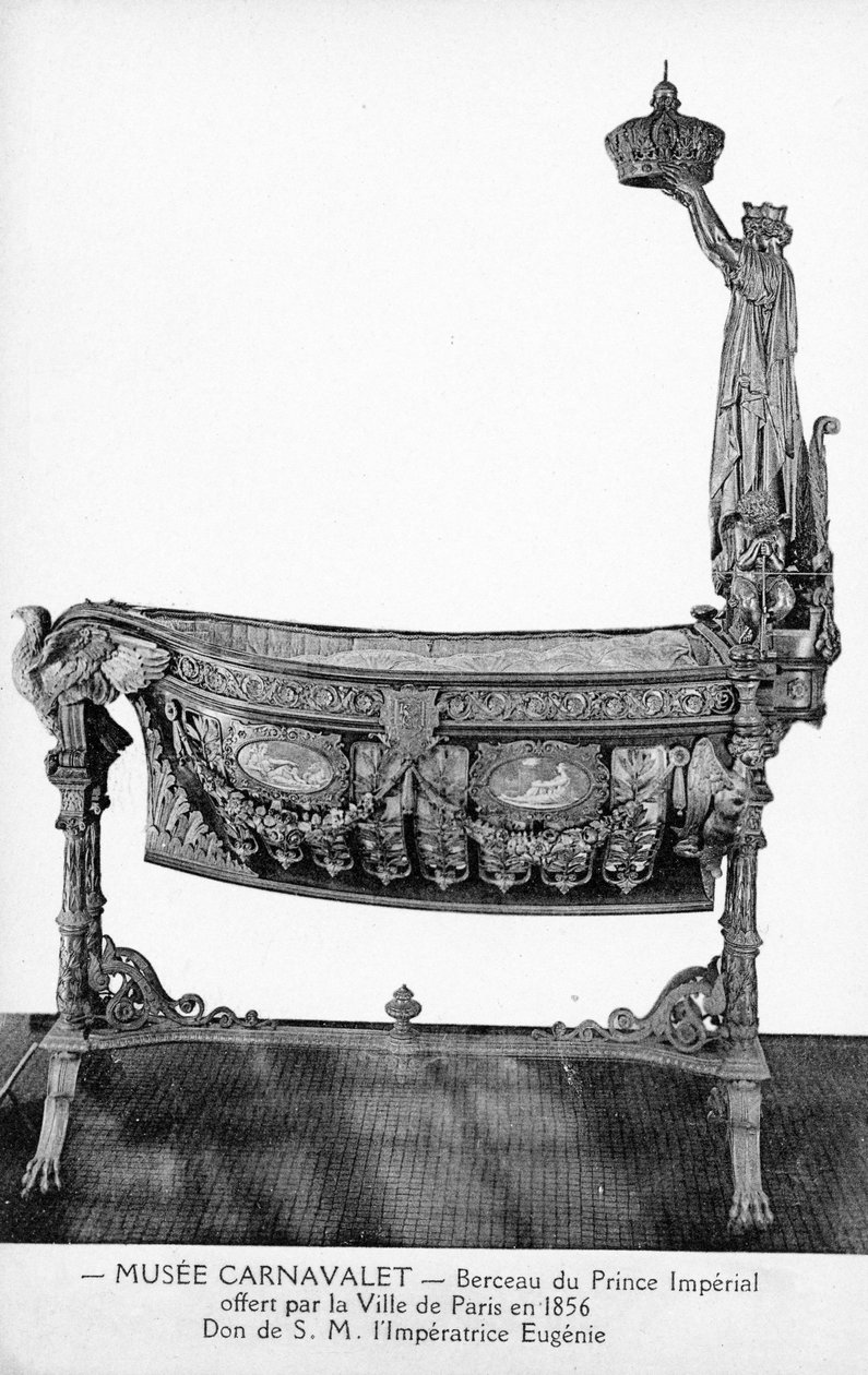 Cuna del Príncipe Imperial, donada por la Ciudad de París a la Emperatriz Eugenia en 1856 de Victor Baltard