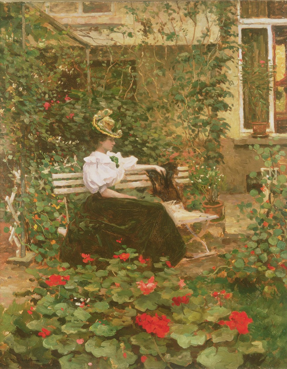 Flores en la terraza de Victor Gilsoul