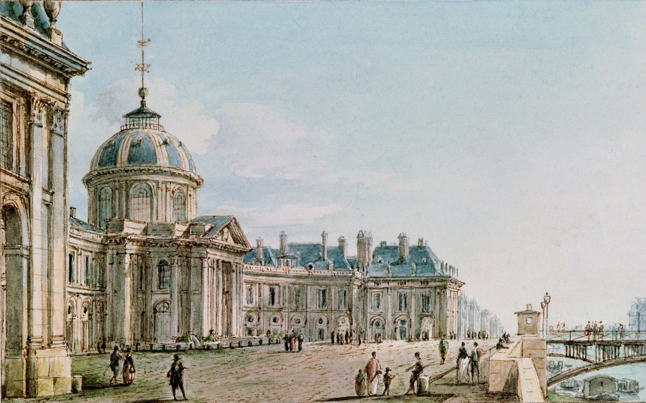 Vista del Colegio de las Cuatro Naciones, París de Victor Jean Nicolle