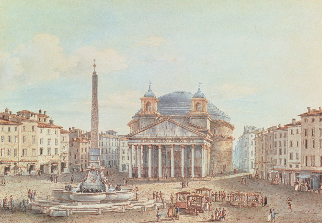Vista del Panteón, Roma de Victor Jean Nicolle