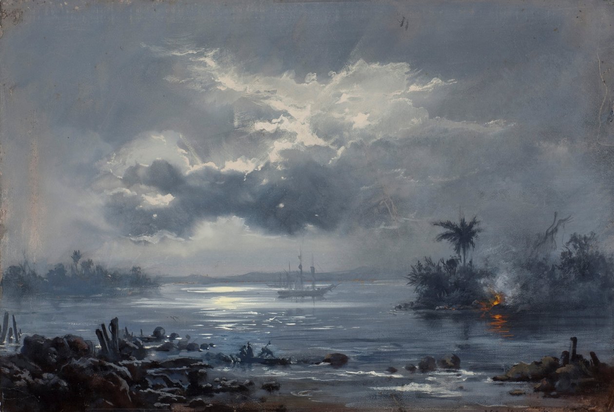 Estudio para “Paso de Humaitá” de Victor Meirelles