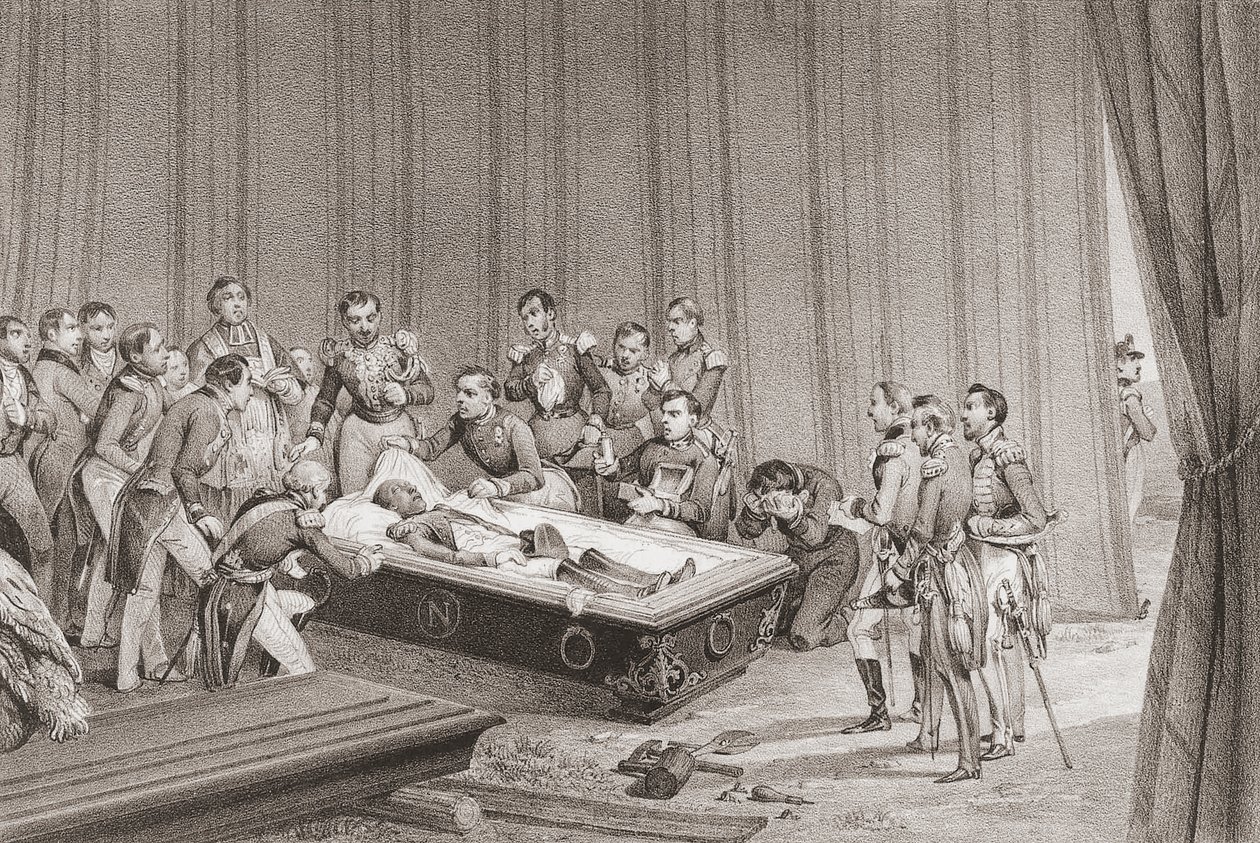 El cuerpo de Napoleón de Victor (after) Adam