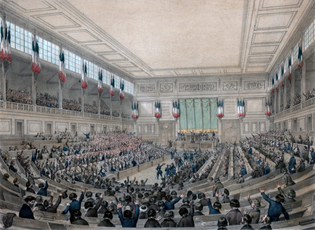 ¡La Asamblea Nacional está en permanencia!, París, 15 de mayo de 1848 de Victor Adam