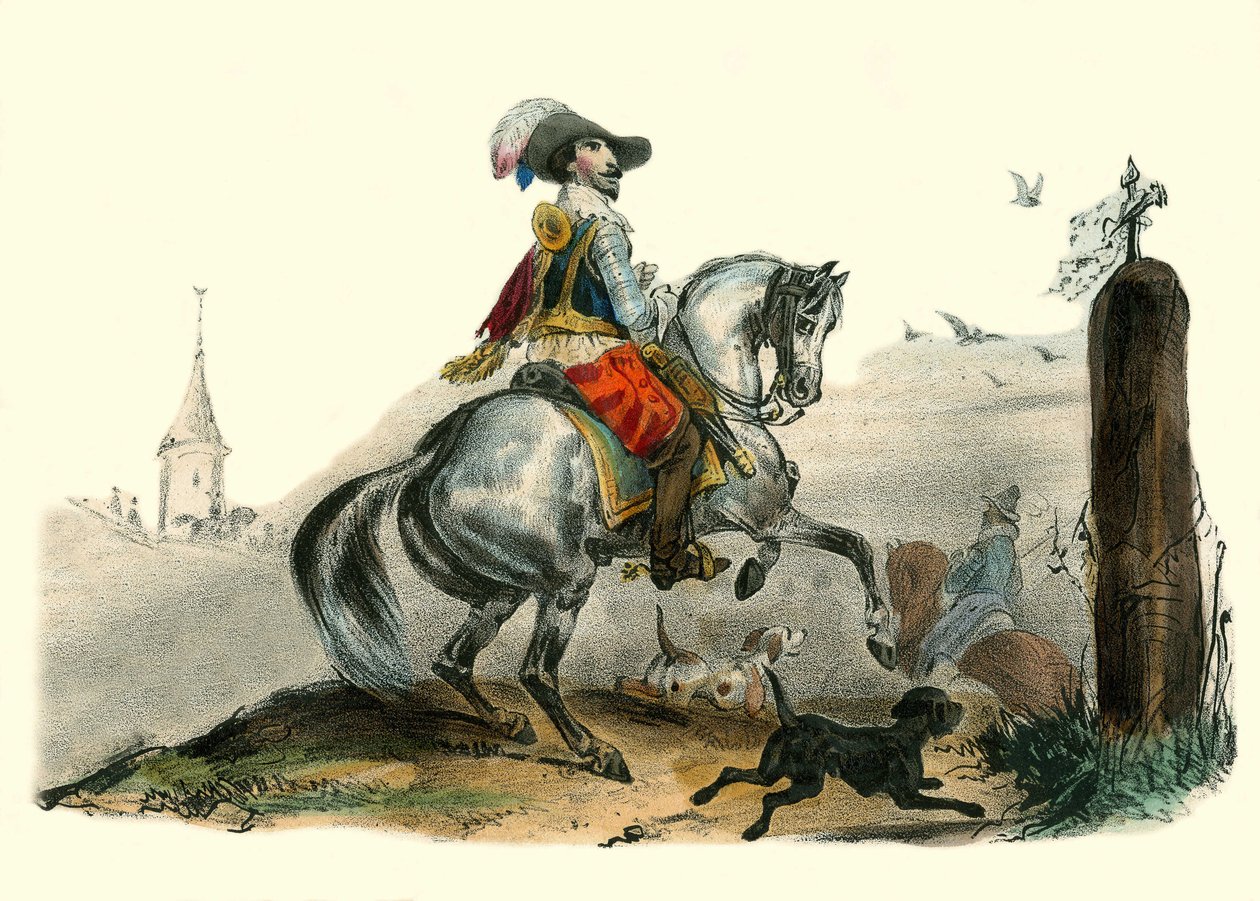 El Vizconde de Sommiere, caballero y señor rural de Languedoc. En 