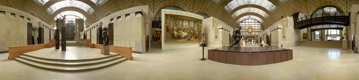 Interior del Museo de Orsay. Fotografía panorámica (360°) de Victor Alexandre Laloux
