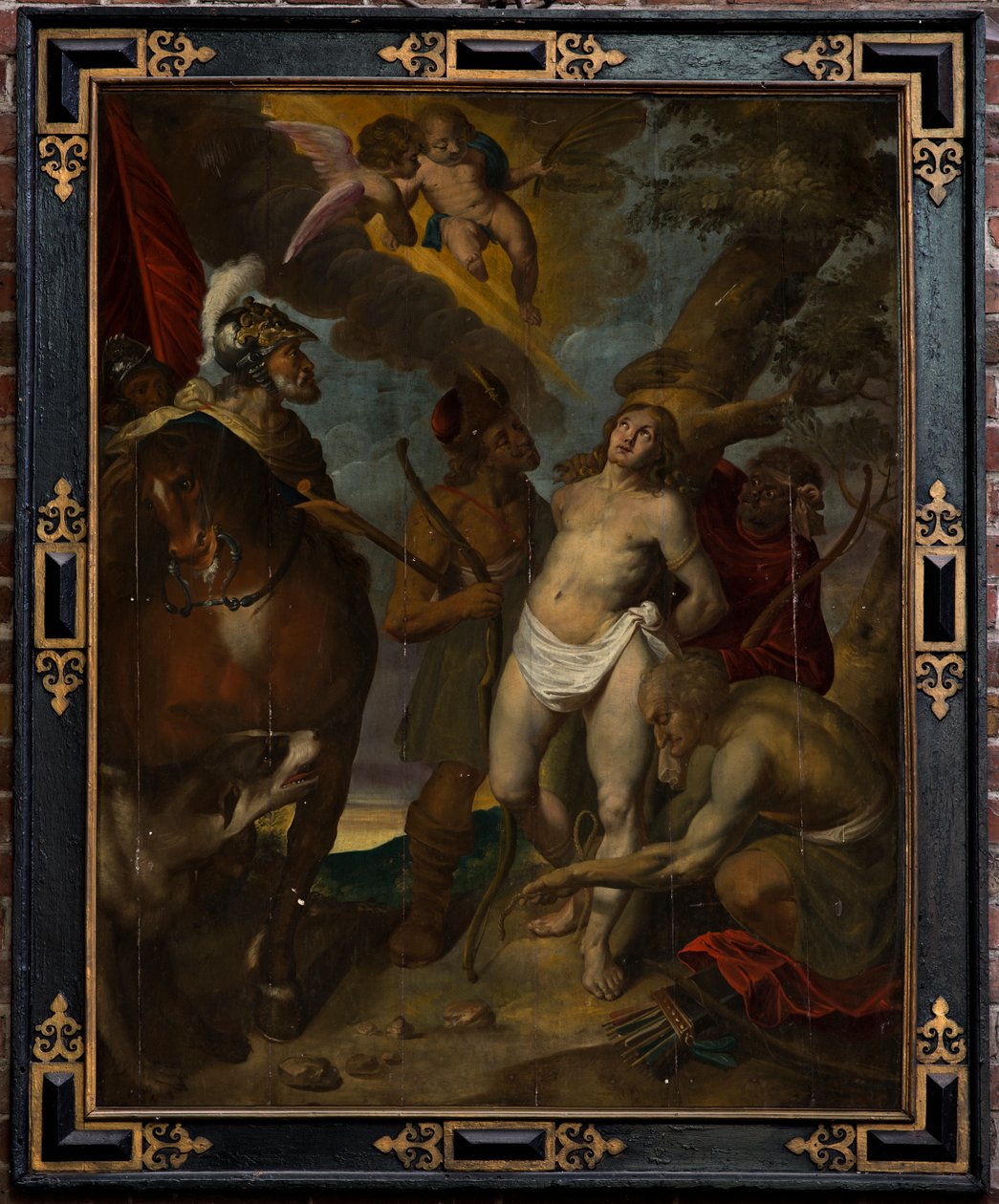 Iglesia parroquial (Parochiekerk Sint-Walburga). Pintura.Victor Boucquet (?). San Sebastián. Óleo sobre tabla. de Victor Boucquet