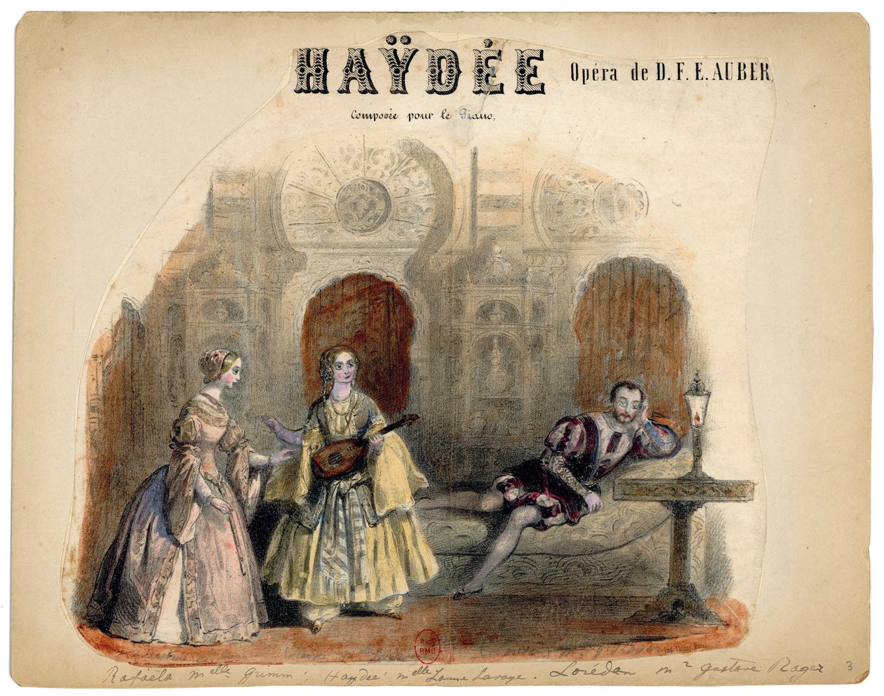 Auber - Haydée - ilustración de Victor Coindre, 1848 de Victor Coindre