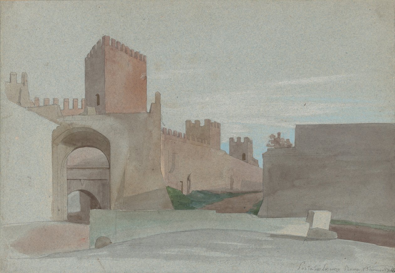 Porta San Lorenzo, Roma de Victor François Eloi Biennourry