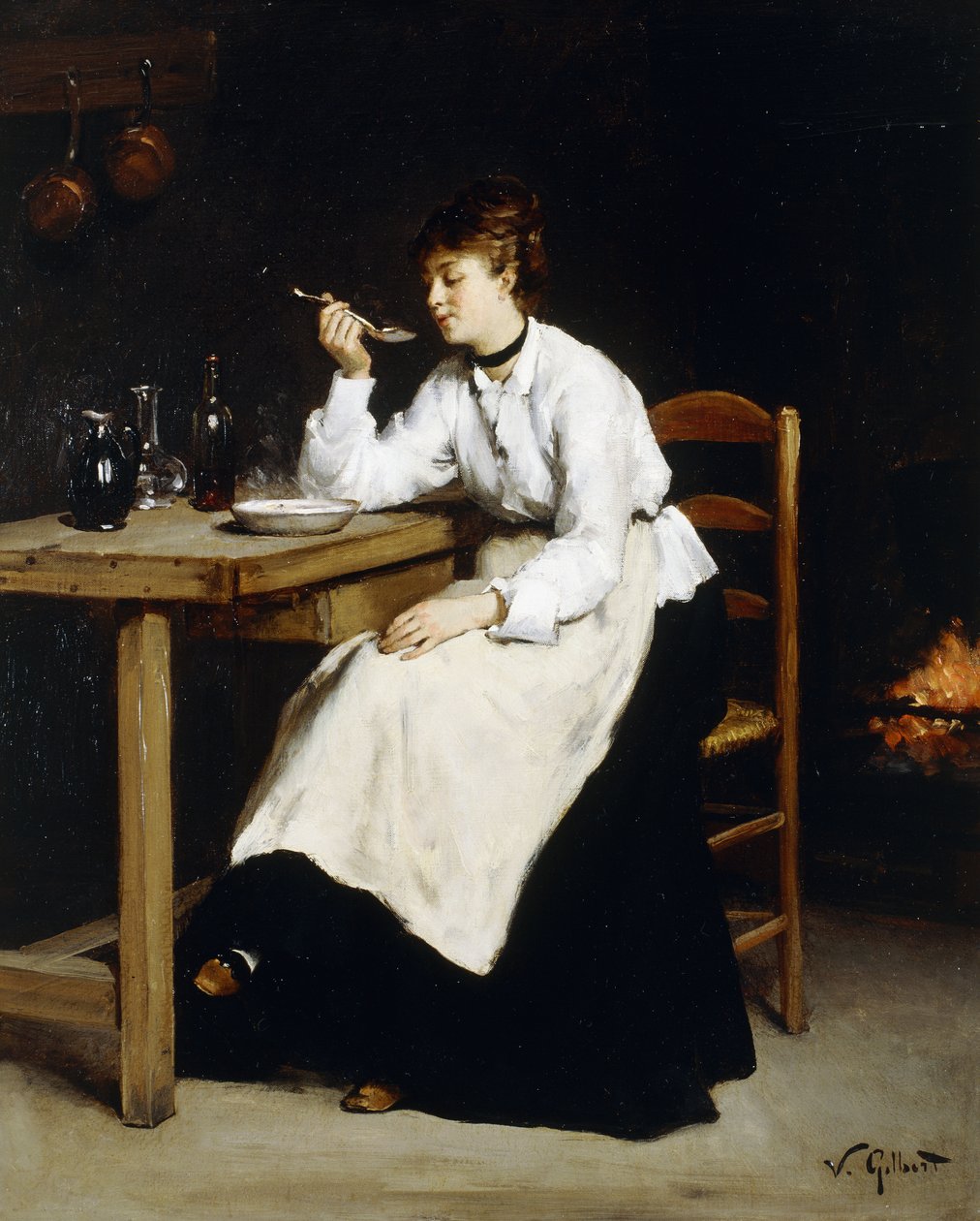 Junto al fuego de Victor Gabriel Gilbert