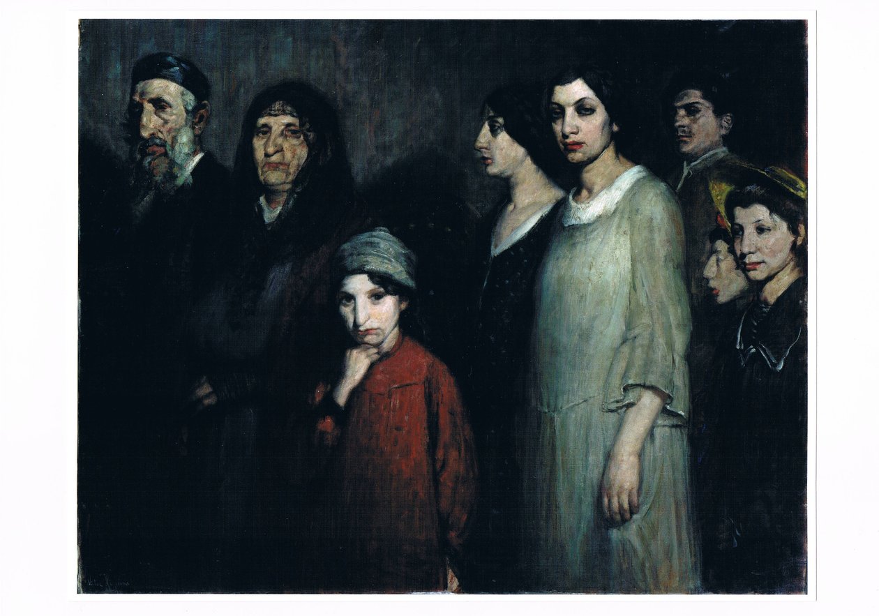 Los emigrantes, c.1910 (óleo sobre lienzo) de Victor Hageman