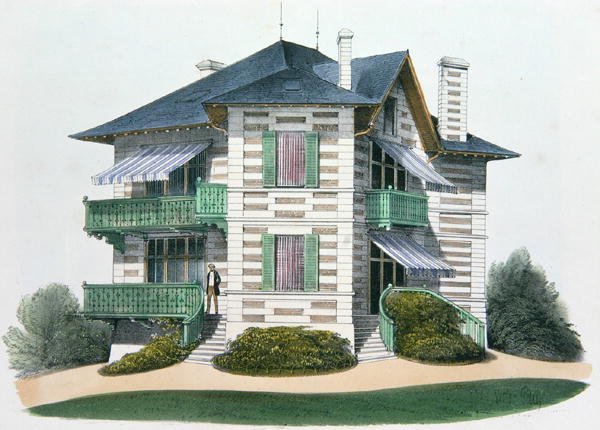 Una Casa en Etretat, ilustración de 