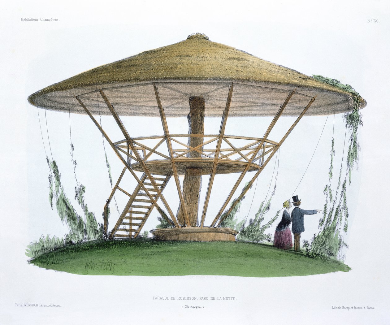 El parasol de Robinson, Parc de la Motte, Borgoña, de 