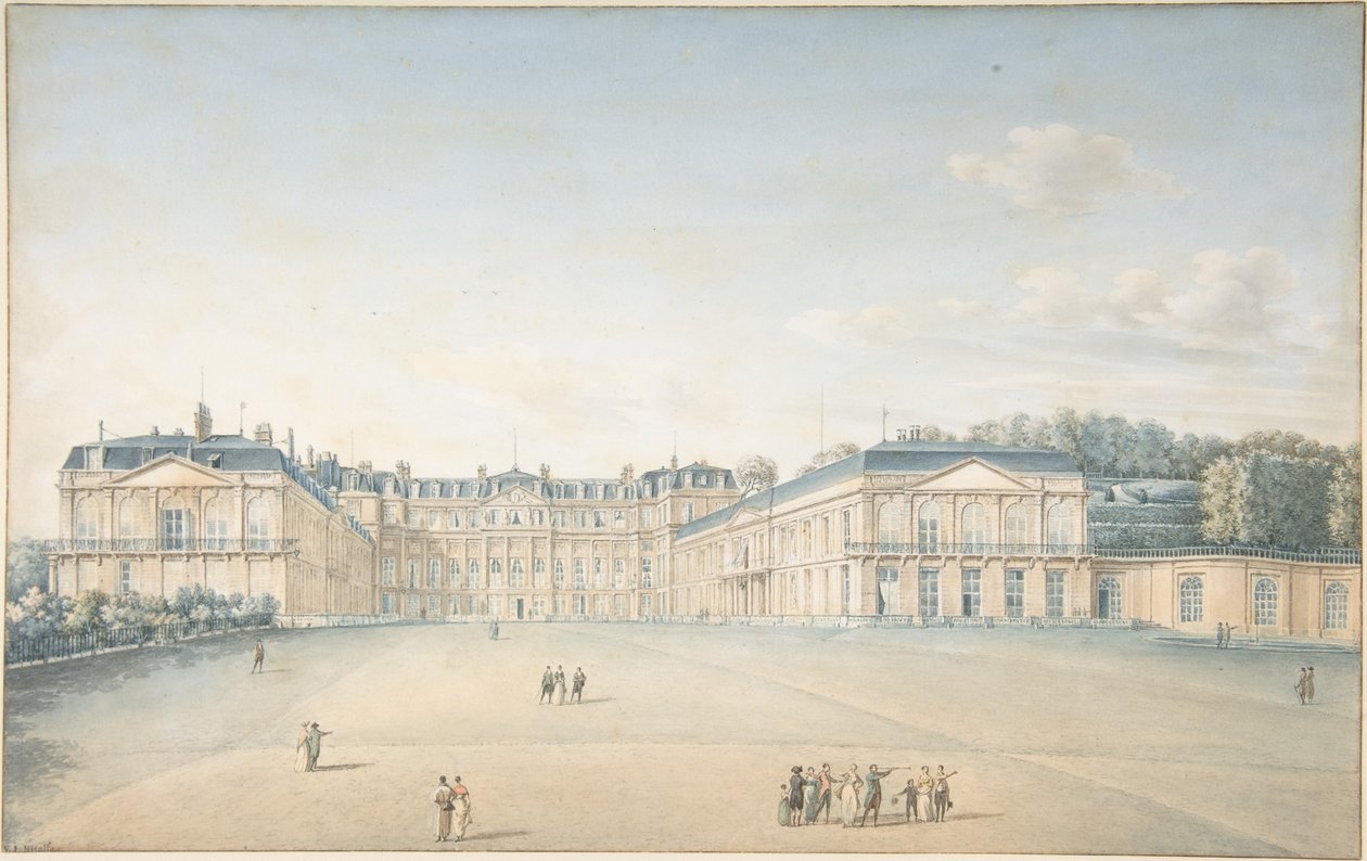 Patio del castillo de Saint-Cloud de Victor Jean Nicolle