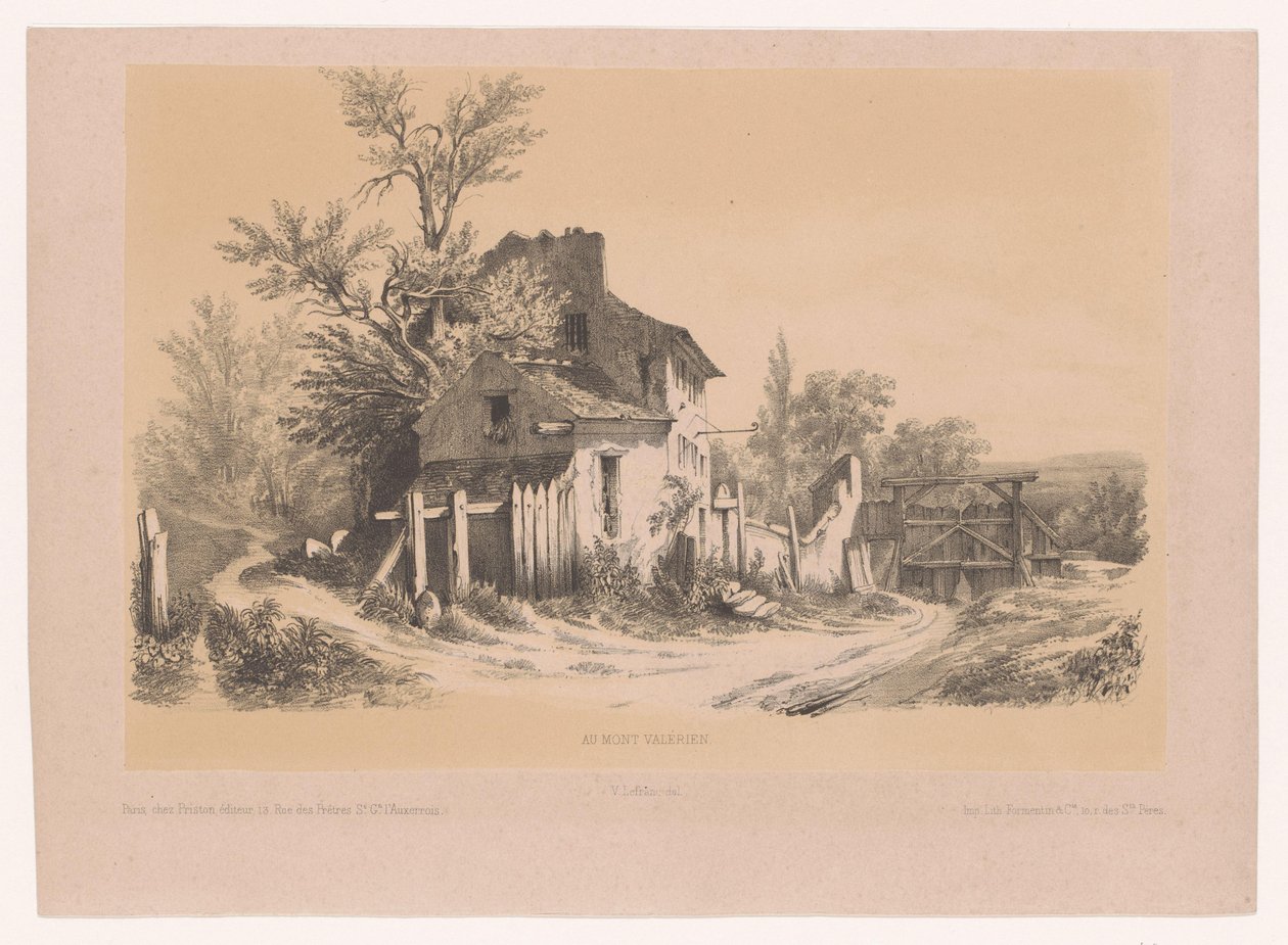 Boerderij op de Mont Valérien En Mont Valérien (título sobre objeto) de Victor Lefranc