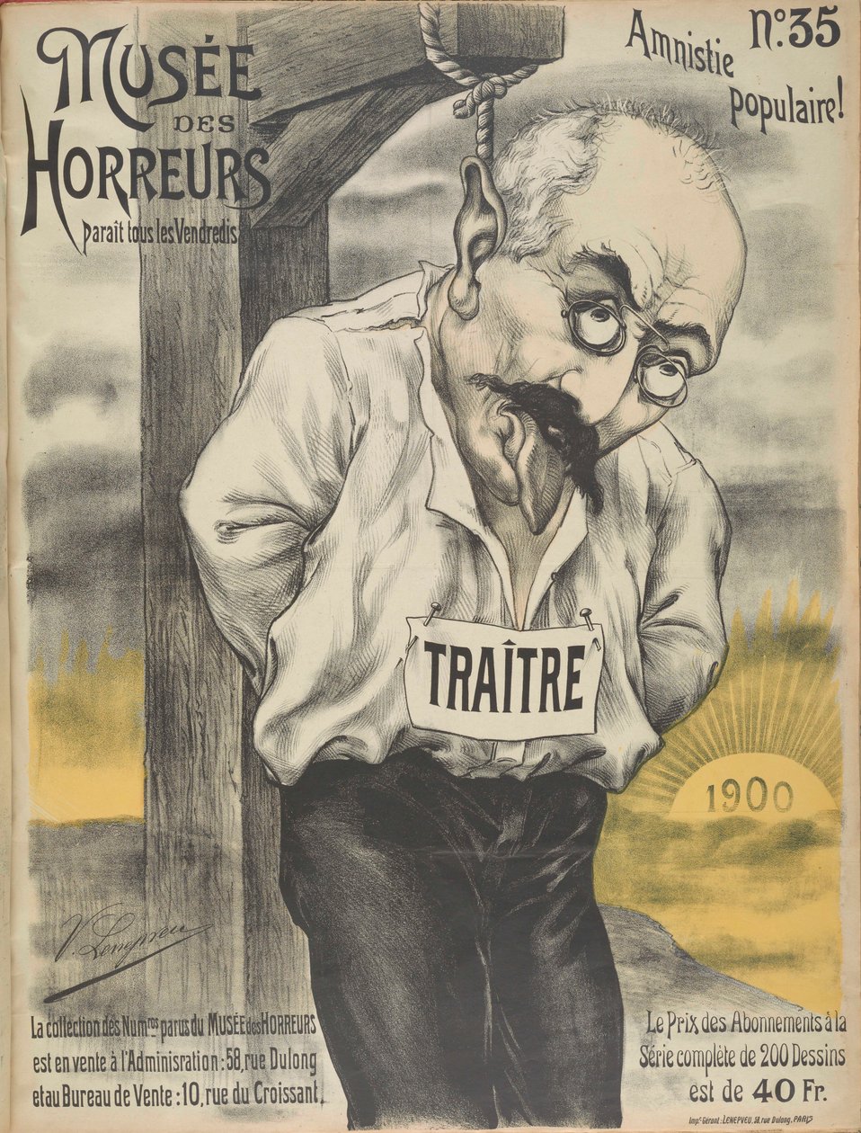 Galería de los Horrores: Alfred Dreyfus de Victor Lenepveu